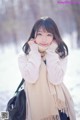 Coser@周叽是可爱兔兔 Vol.028: 雪景JK (15 photos) P15 No.fb0c8d